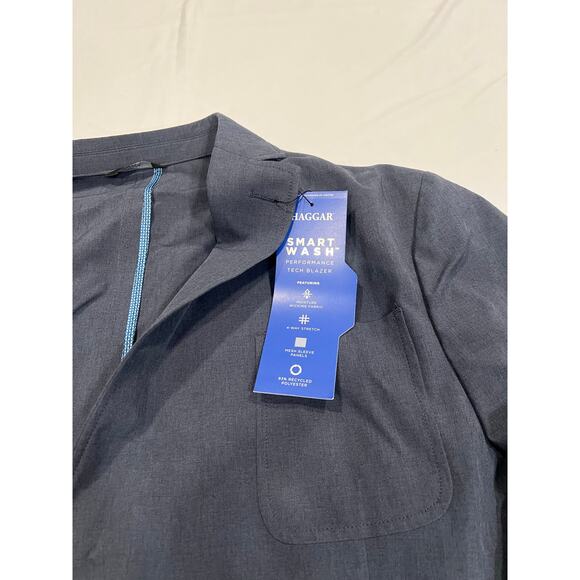 Haggar men blazer navy blue size XL - Picture 2 of 10